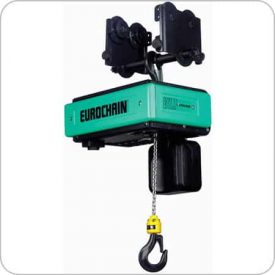 Electric Chain Hoist c/w Manual Push Trolley